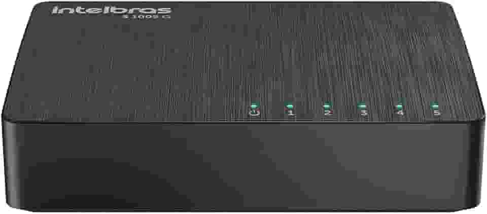 Switch Não Gerenciável 5P SKD S1005G Preto Intelbras
