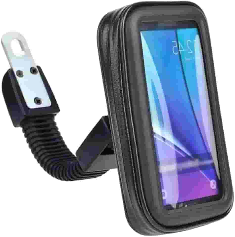 Suporte para Celular para Guidão de Bike e Moto – Case Impermeável 360°, Protege Contra Água, Poeira e Chuva (S/Conector)