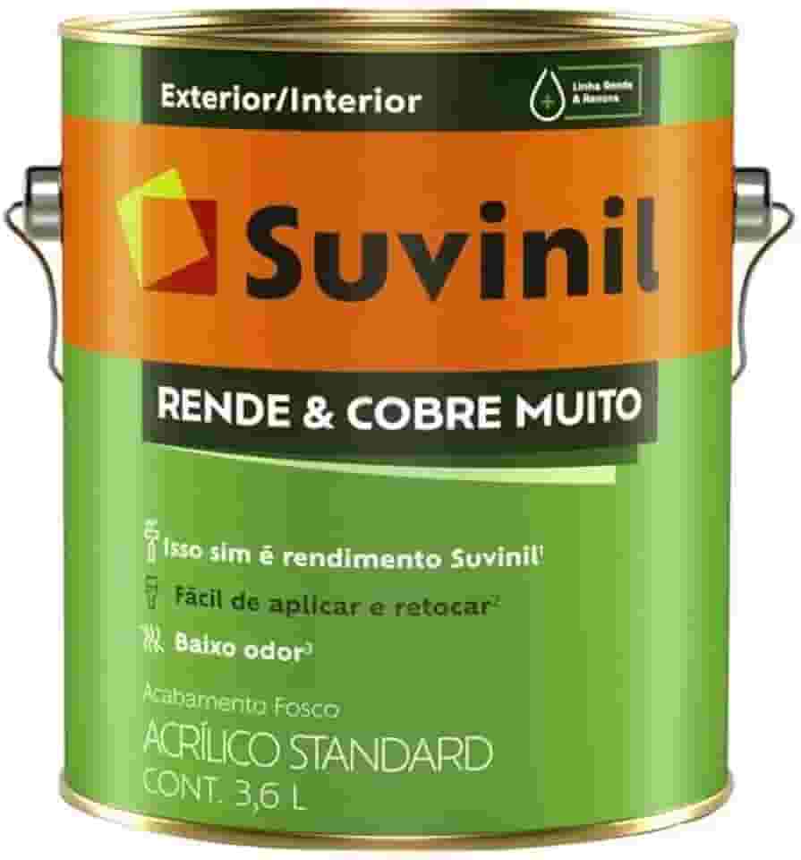 Tinta Suvinil para parede rende e cobre muito 3,6L - Branco Gelo - 50308444