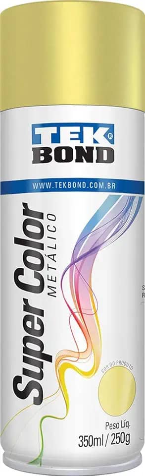 Tinta Aerossol Dourado Metálica 350ml/250g