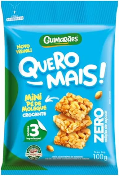 Quero Mais Pé de Moleque Zero 100g