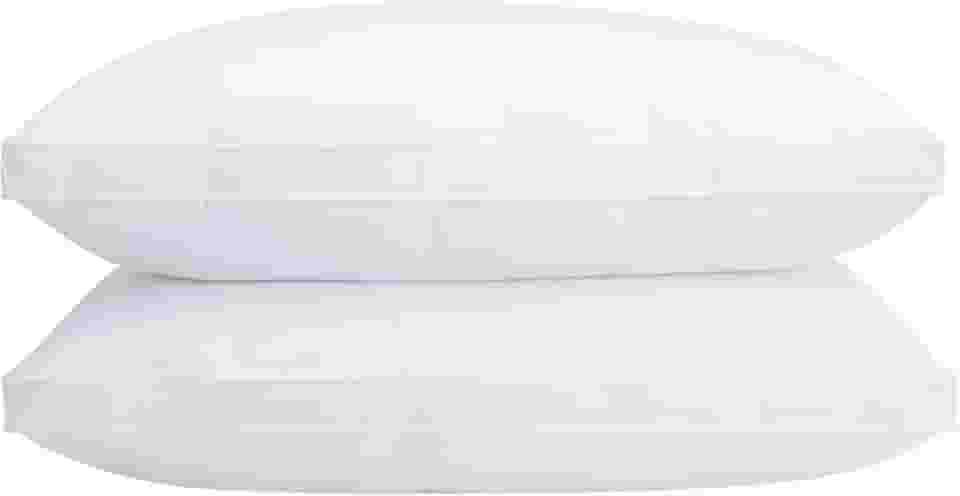 Travesseiro de cama de penas de ganso para dormir (Queen (pacote com 2))