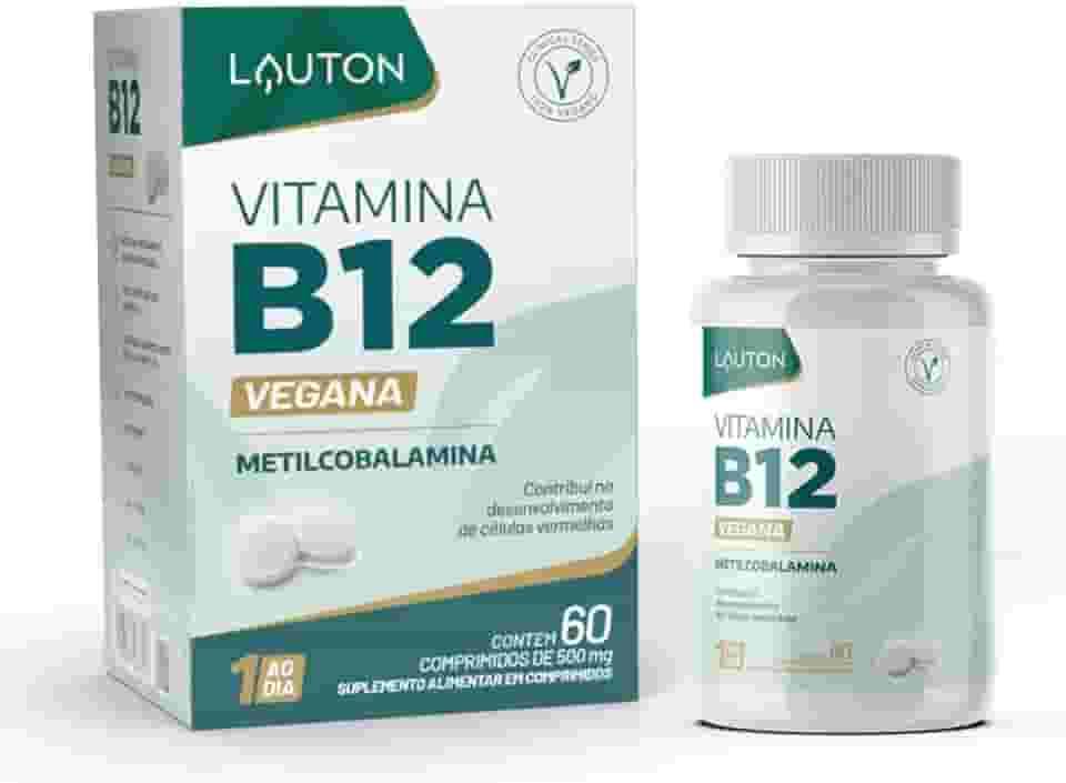 Vitamina B12 Metilcobalamina 9,94 Mcg Vegano 60 Ca Lauton