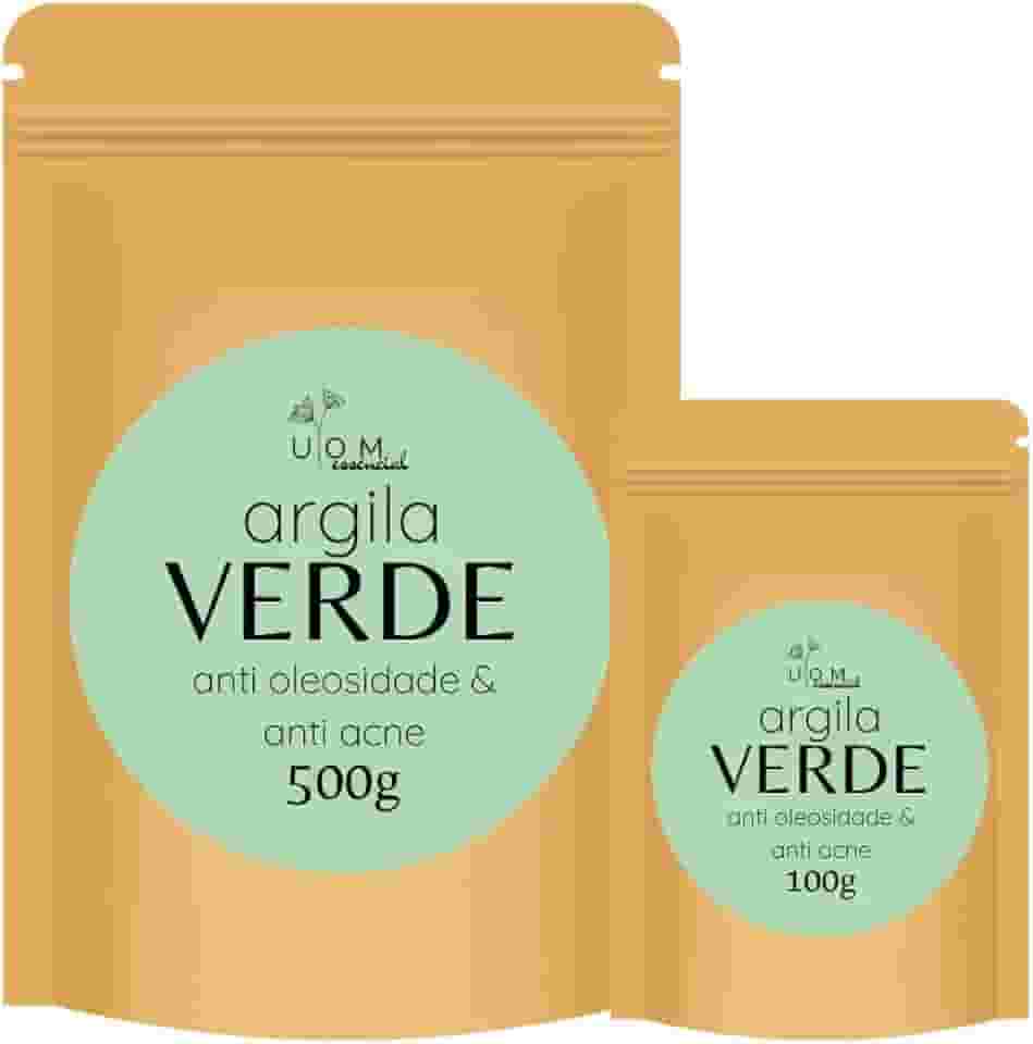 Argila Verde Anti Oleosidade e Anti Acne, 100g e 500g (100g)