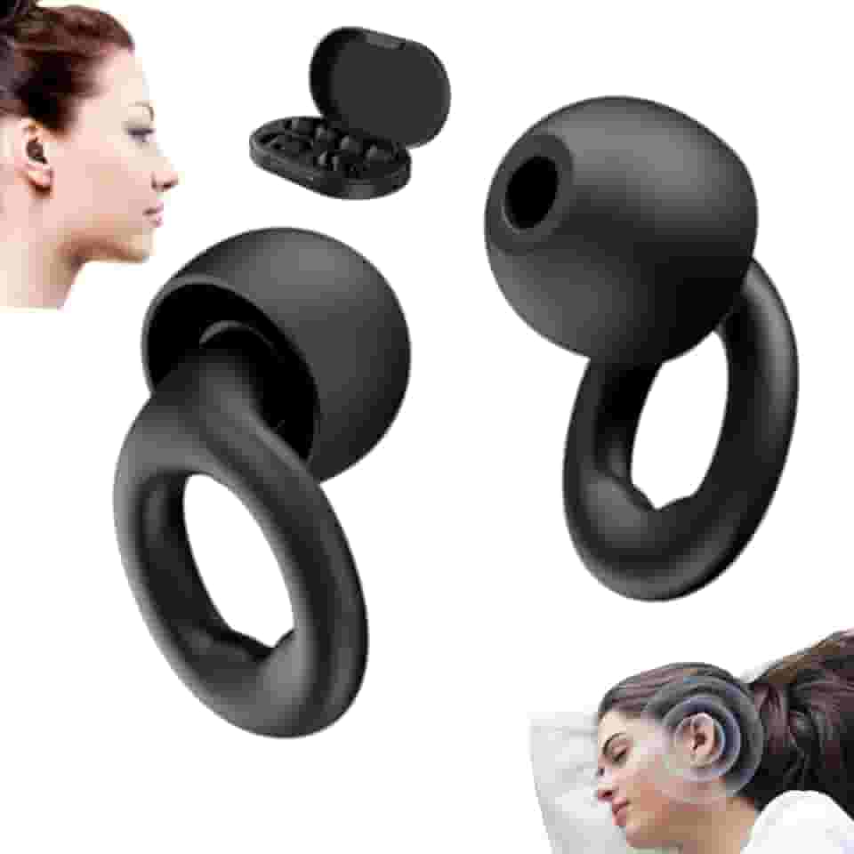 NWX Protetor Auricular para Dormir| Abafador de Ruídos em Silicone Confortável | Tampão de Ouvido Reutilizável Anti Ronco para Sono Profundo Protetor Auricular Antirruído