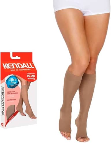 Meia de Compressão Kendall 3/4 15-20mmHg sem ponteira 1871