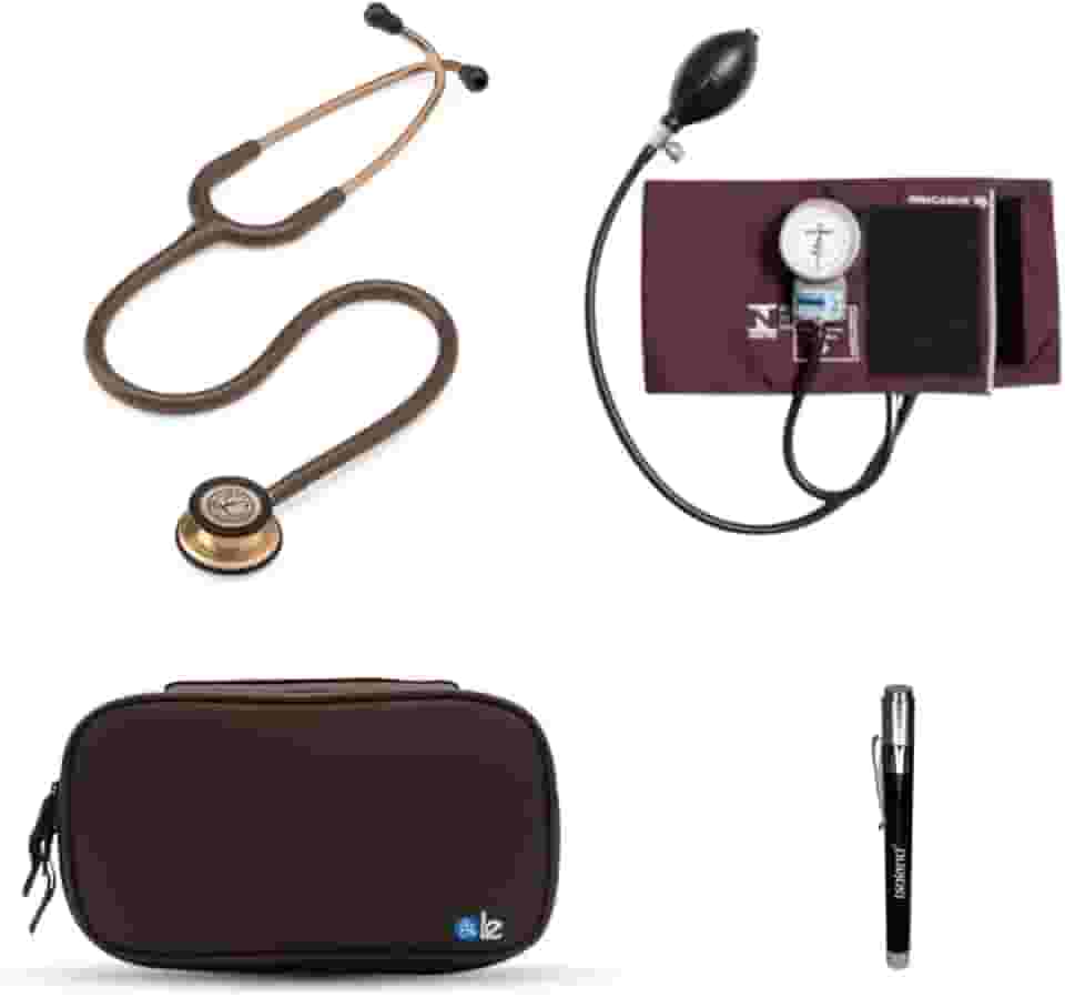 Kit Estetocopio Classic lll Chocolate 5809 + Esfigmo + Case + Lanterna