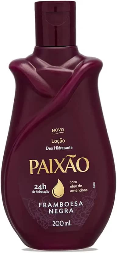Paixão Loção Hidratante Framboesa Negra Com Ação Desodorante 200Ml