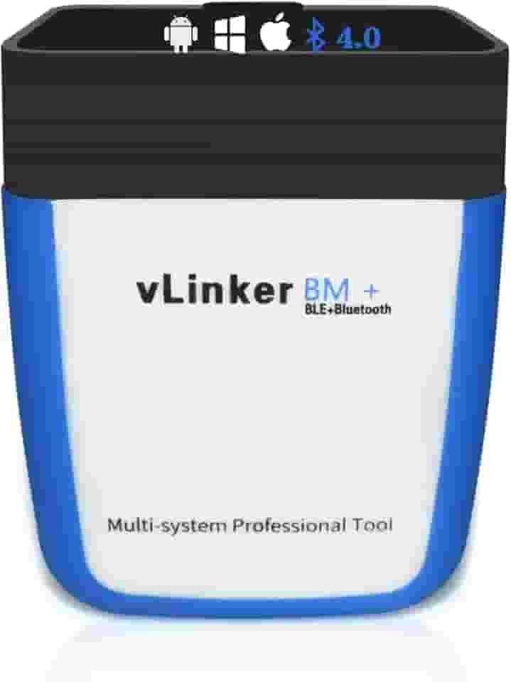 Vgate Scanner Bluetooth vLinker BM+ OBD2, leitor de código de carro para iOS, Android e Windows – Feito para BimmerCode