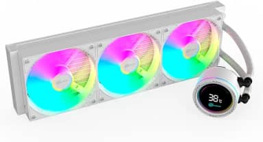 Water Cooler Gamer Kalkan Alpha 360 ARGB com display Branco KLK00049