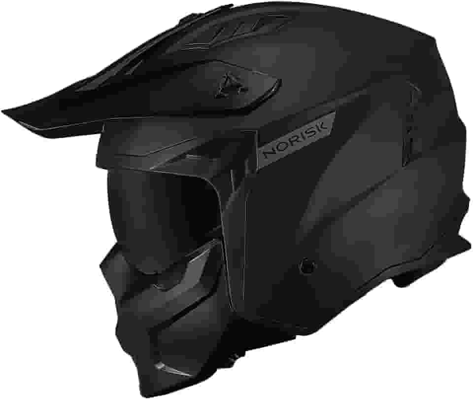 Capacete Norisk Darth II Monocolor Preto Fosco