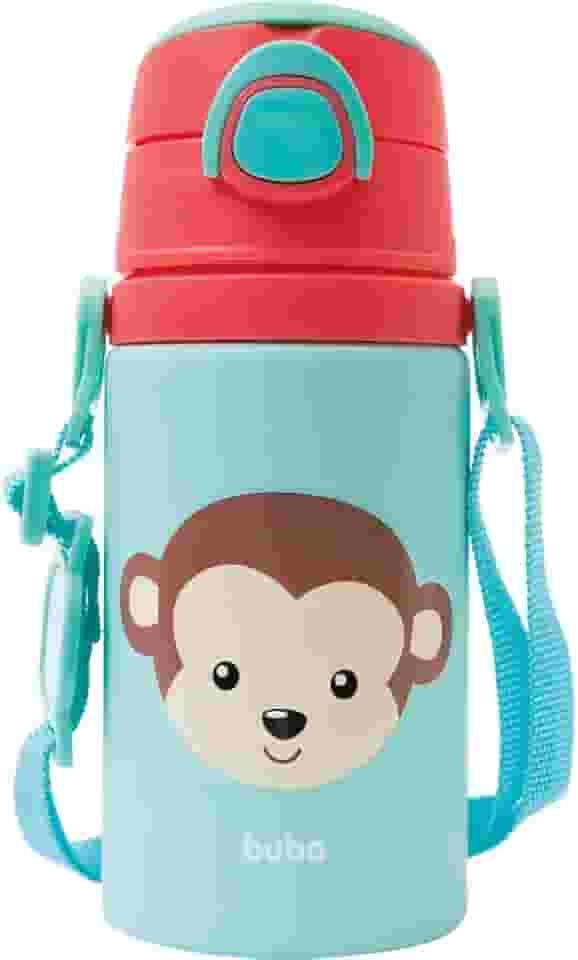 Garrafinha De Aluminio Animal Fun Macaco, Buba, Colorido