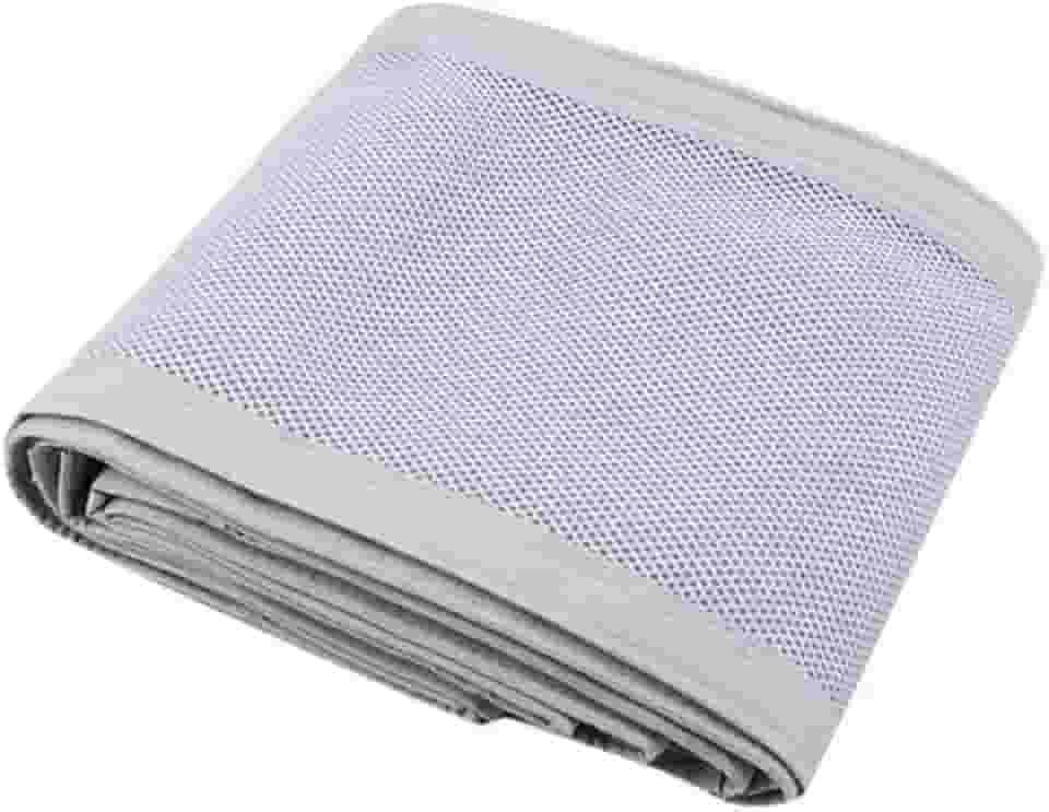 Tela de Proteção para Berço 2 Laterais | Branco, Respirável, Compatível Nacional e Americano