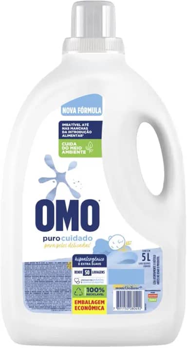 OMO Sabão Líquido Omo Puro Cuidado 5L