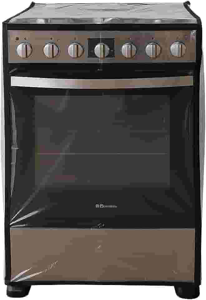 Capa Protetora para Fogão 4 Bocas em Plástico Cristal Transparente Reforçado com Viés Preto – Proteção Contra Poeira, Gordura e Manchas – Ideal para Áreas Gourmet e Varandas – 90x55x65 cm