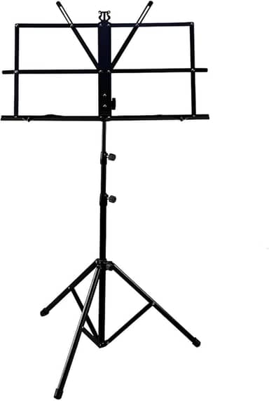 Estante Partitura P/Pastas Suporte Dobrável Tripé Com Capa