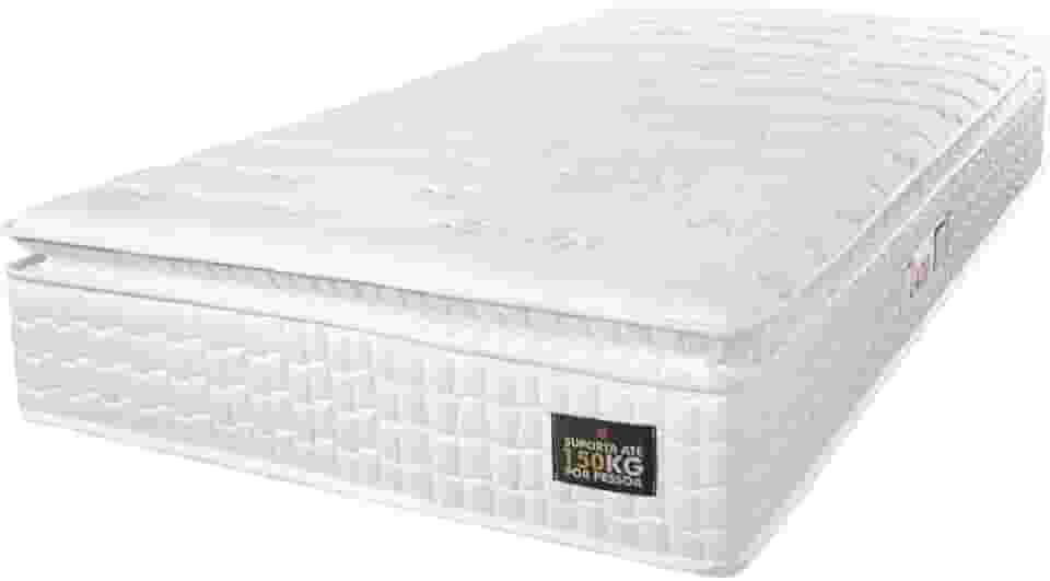 Colchão Solteiro Espuma D45 Lazio Pillow Top Branco Hellen - Suporta Até 150 Kg Por Pessoa (Solteiro)
