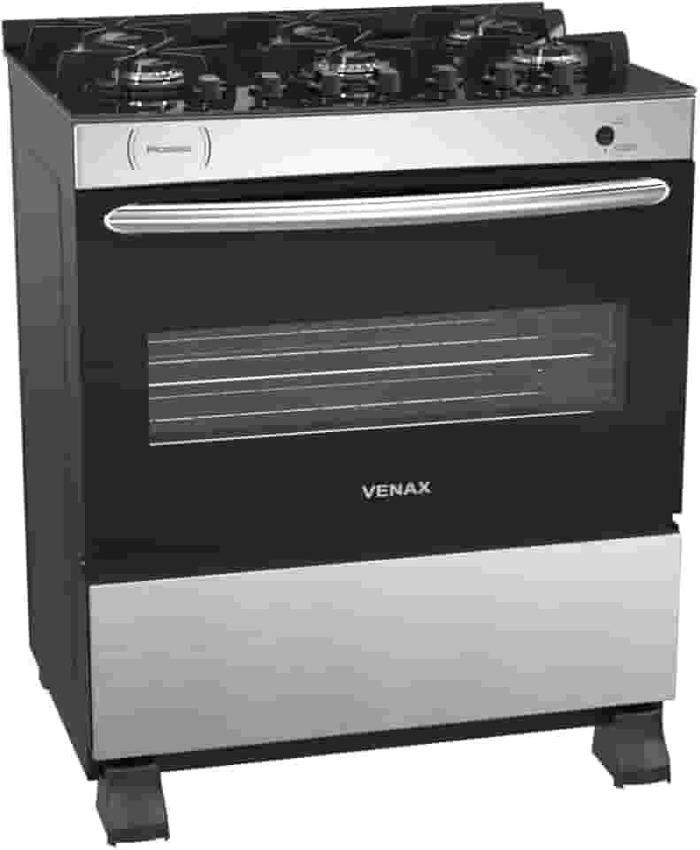 FOGAO A GAS PICASSO VITREO 6 Q INOX GÁS GLP