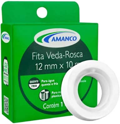 Fita Veda Rosca 12mm X 10 Metros Amanco