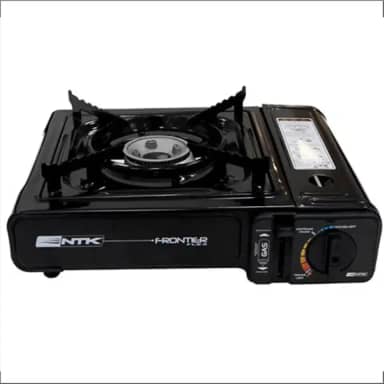 Fogão Fogareiro De Mesa Frontier Flex Fogão Portátil a Gás, Preto, Com Maleta de Transporte, Para Camping, Cozinha Pequena, Apartamento