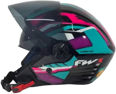Capacete X Open Up Fox Azul Tiffany - (T) - 56