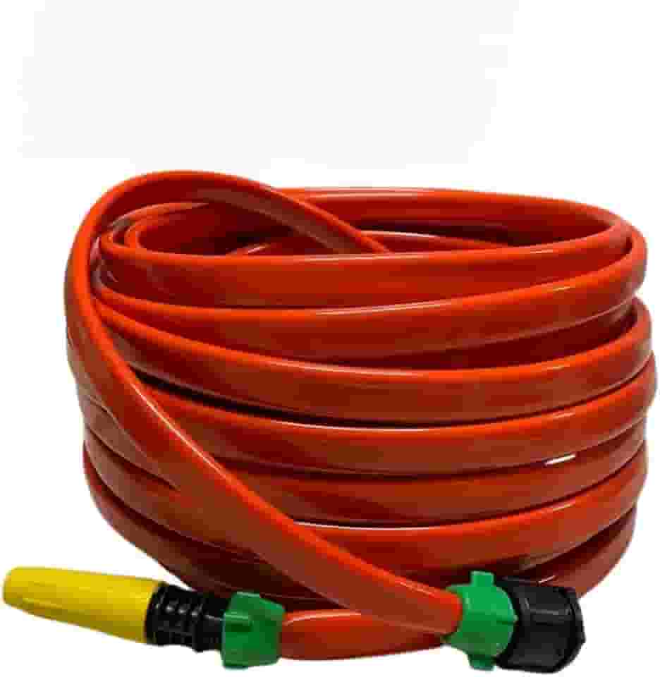 Mangueira de Jardim Achatada Anti-Enrolação - Compacta e Super Resistente, Ideal para Regar Plantas e Lavar Carro(05 Metros)