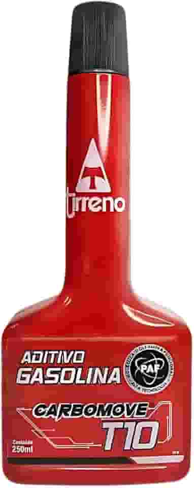 TIRRENO Aditivo Descarbonizante para Gasolina Carbomove T10 250 ml – limpa bicos e válvulas – reduz resíduos e falhas – uso periódico conforme fabricante