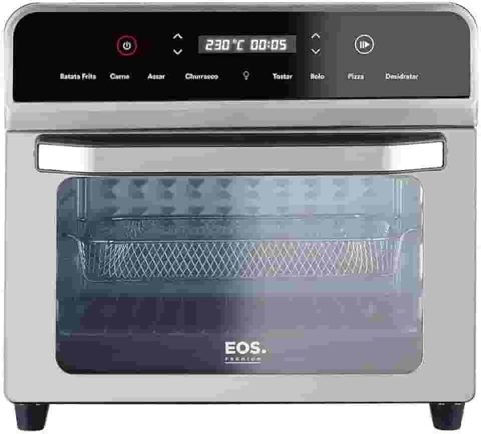 Forno Elétrico e Air Fryer Eos 25 Litros 3 em 1 Inox Efe25aid 220v
