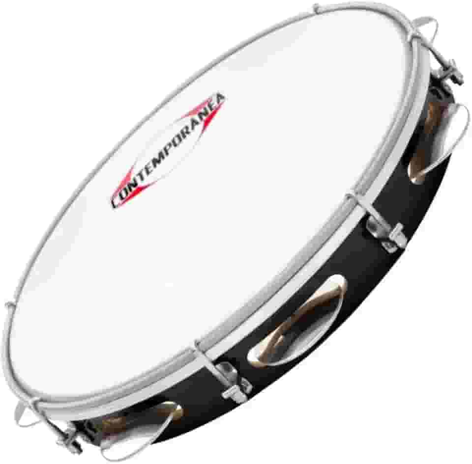 Pandeiro Contemporânea 83lt 10 Fórmica Preta Pele Nylon