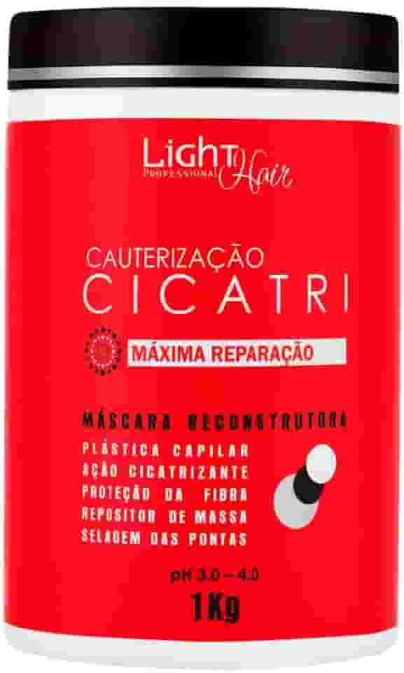 Light Hair Máscara Cauterização Cicatri 1kg | Reconstrução com Complexo de Óleos Reparadores