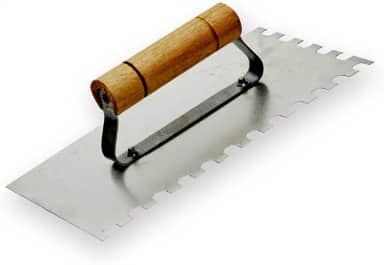 Desempenadeira Dentada Aço Cabo Madeira Alvenaria 120x240mm