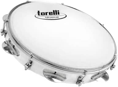 PANDEIRO 10'' INJETADO BRANCO PELE LEITOSA