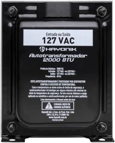 Autotrafo para ar condicionado 12000 BTU Universal Hayonik