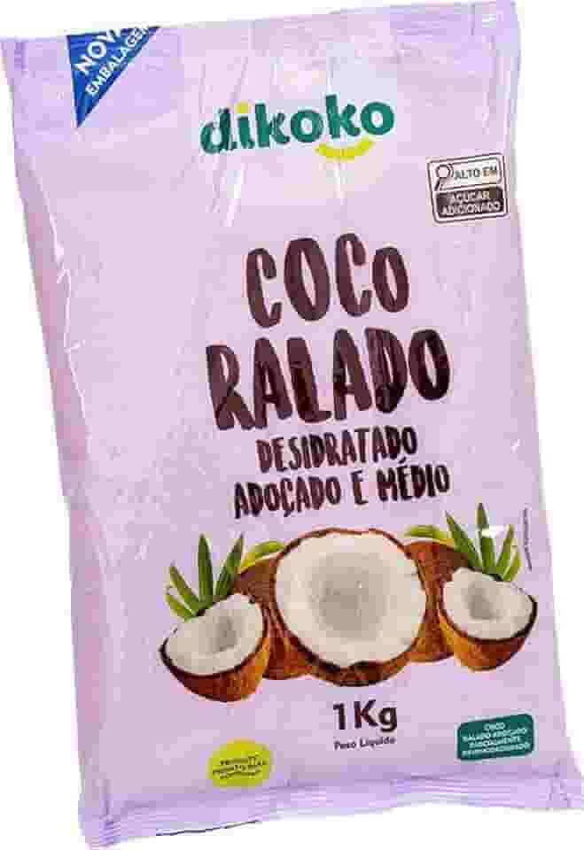 Coco Ralado Fino Composto Nacional 1Kg Dikoko