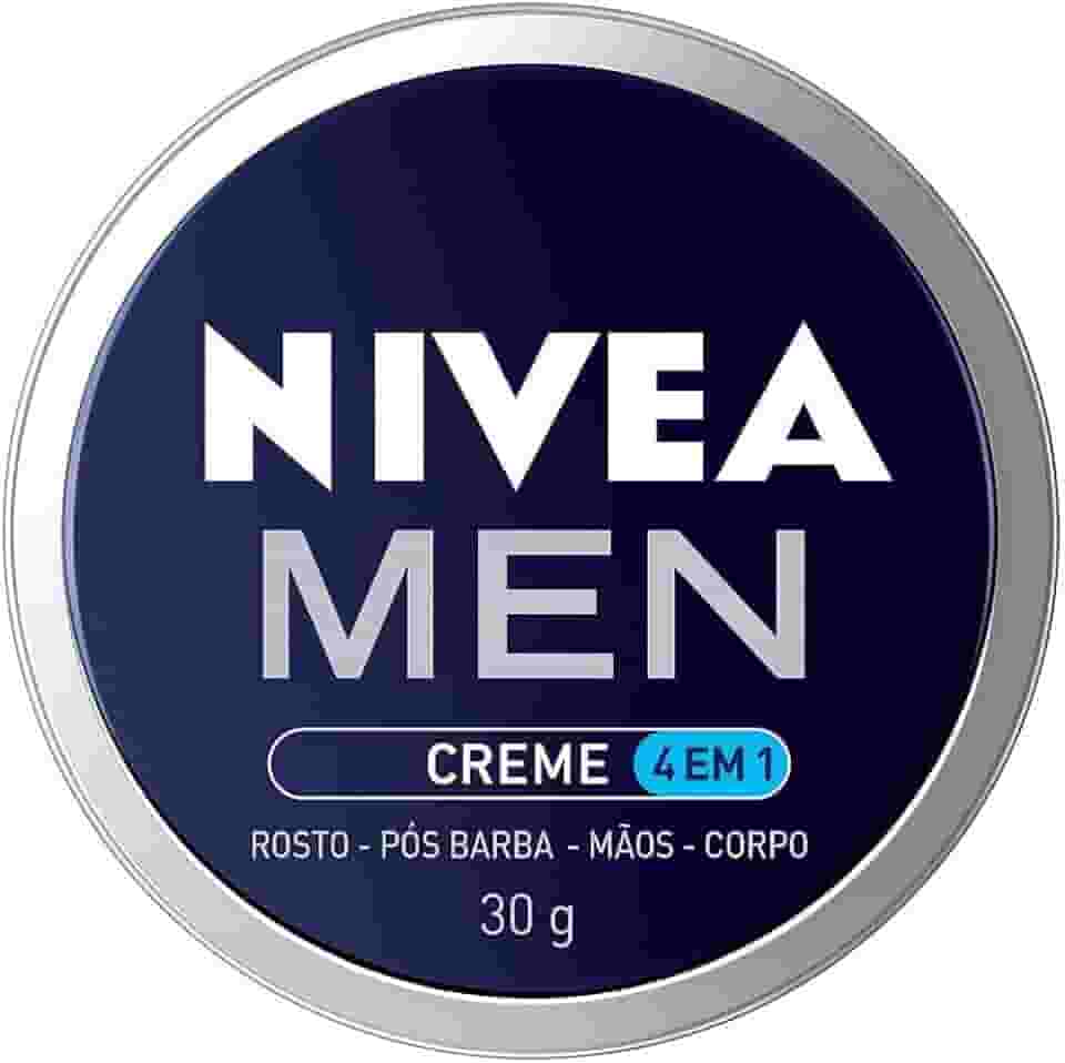 NIVEA MEN Creme Masculino 4 em 1 30g - Hidratação intensa, evita ressecamento, com vitamina E, textura creme, rápida absorção