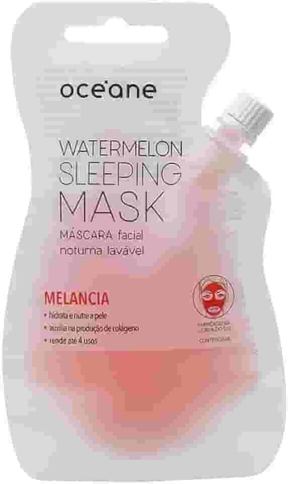 Másc Facial Noturna, Watermelon Sleeping Mask, Océane, Océane, Vermelho