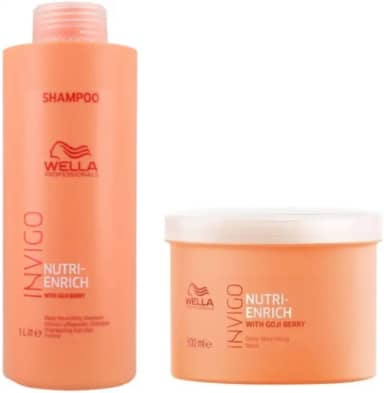 Kit Shampoo e Máscara Wella Nutri Enrich Invigo