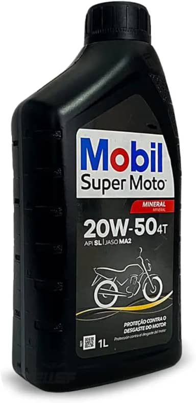Oleo de Moto Mobil Super Moto 20w50 Mineral 4t 1lt