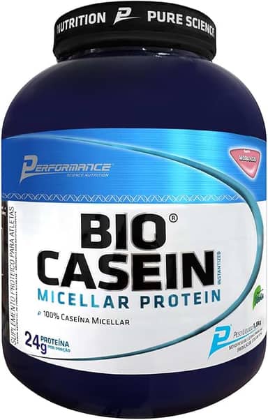 Caseína Micelar em Pó Bio Casein 1,8kg - Performance Nutrition (Morango)