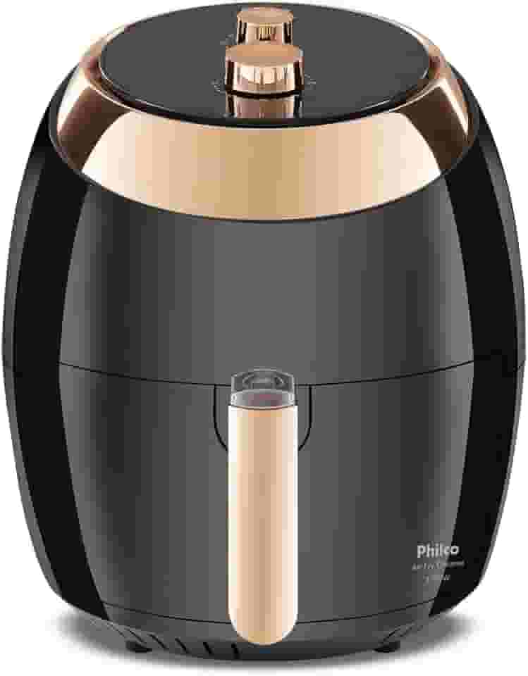 Fritadeira Air Fryer Philco Chrome 6,5 Litros Preta - 110v