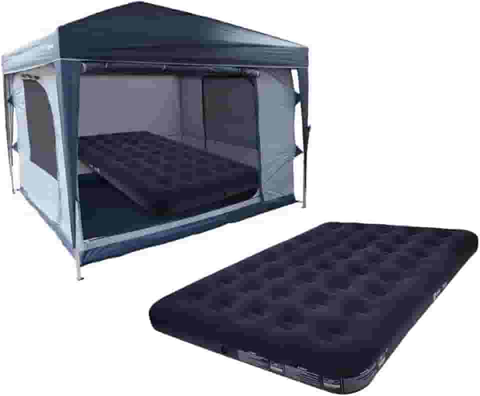 Kit Star Barraca Transform 5/6 com Colchão de Casal Inflável, Kit Camping Completo, Azul Marinho, para 5-6 Pessoas