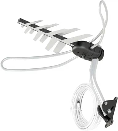 Antena Externa TV 4 em 1 Vhf/Uhf/Fm/HDtv Dtv-3000 Aquario, Aquario, DTV-3000, Cinza