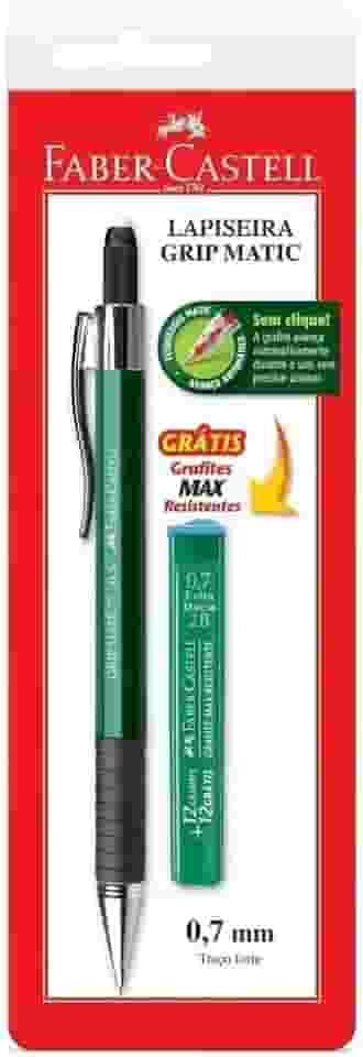 Lapiseira Grip Matic Metal 0.7mm Cartela, Faber-Castell, SM/07GM, Multicor