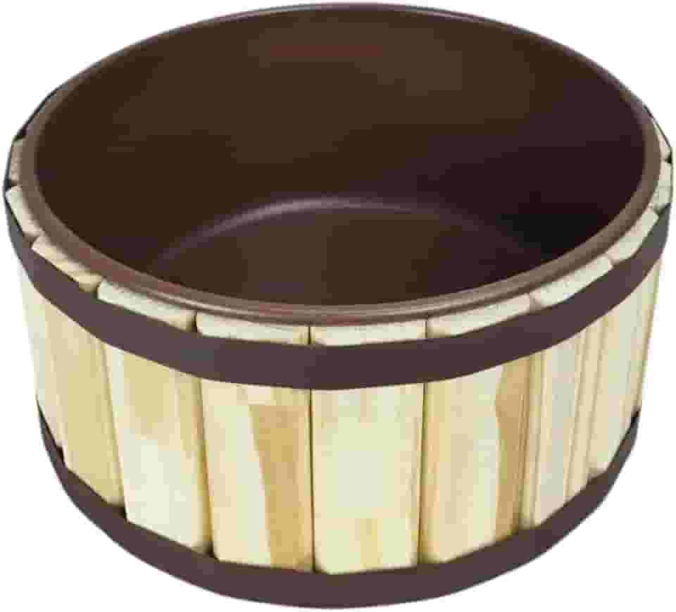 Tina Escalda Pés em Pinus Natural - bacia em pintura premium Corten