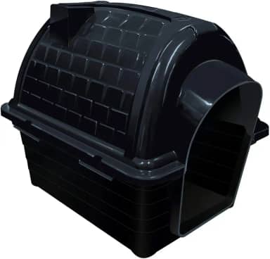Furacão Pet Iglu Casinha de Plástico para Cães, Preto, 4