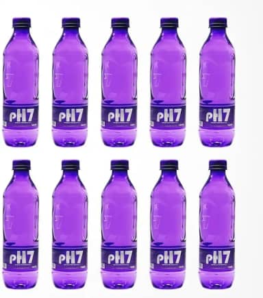 PH-7 Água Mineral Natural, Garrafa 500ml, Pack com 12 Unidades, Sem Gás