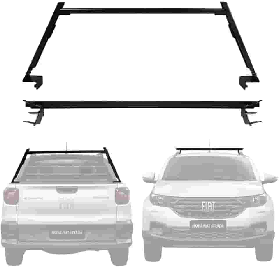 Rack De Caçamba Strada 2020 A 2024 + Rack De Teto