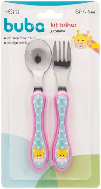 BUBA Kit Talher Girafinha, Colorido