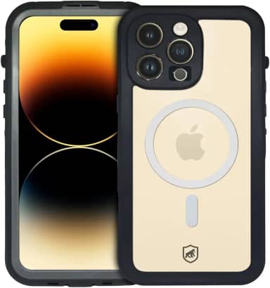 Gshield Capa Case Capinha 360° à Prova d'água Compatível com Magsafe, Nautical (Transparente, iPhone 14 Pro Max)