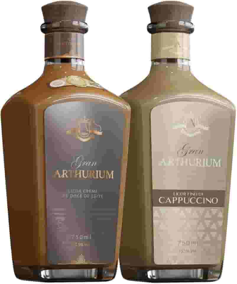Kit Licores Gran Arthurium Doce de Leite 750 mL e Cappuccino 750 mL